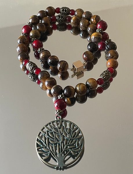 Tree of life necklace bracelet set